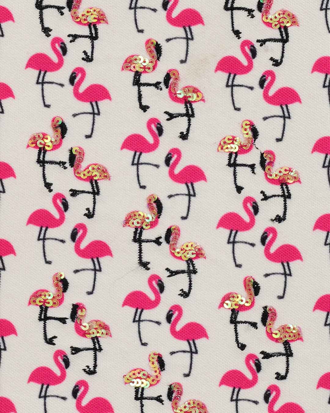 Flamingo Blush Fabric Notebook 8 X 6"