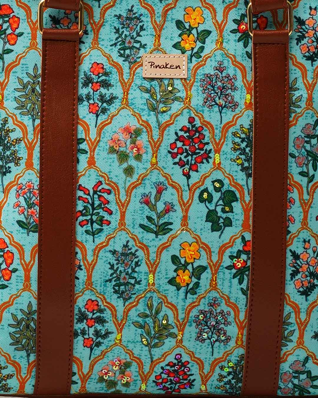 Moroccan Floral Office Tote Bag