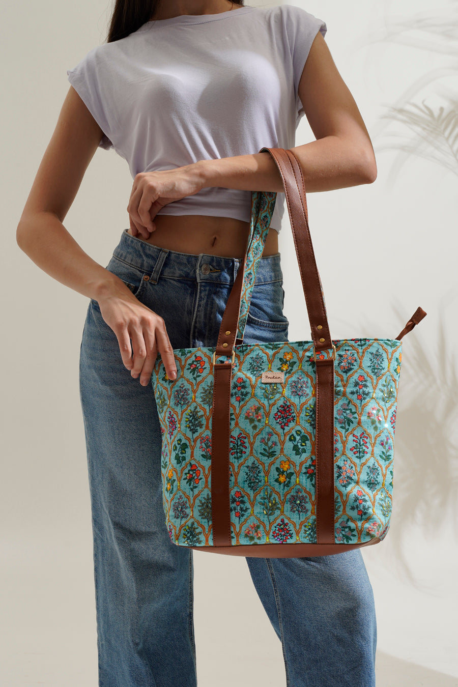 Moroccan Floral Office Tote Bag