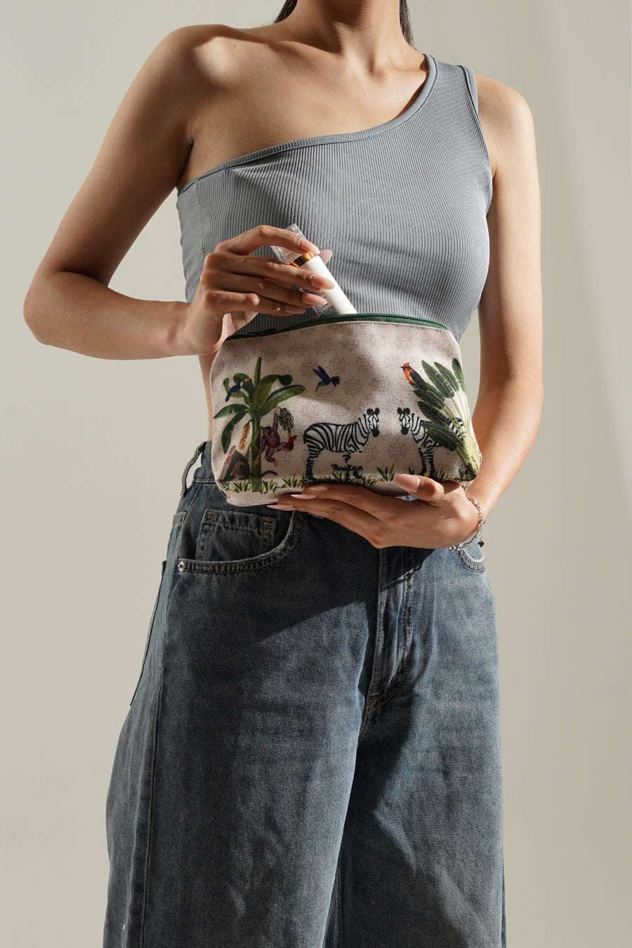 Savanna Grassland Cosmetic Bag