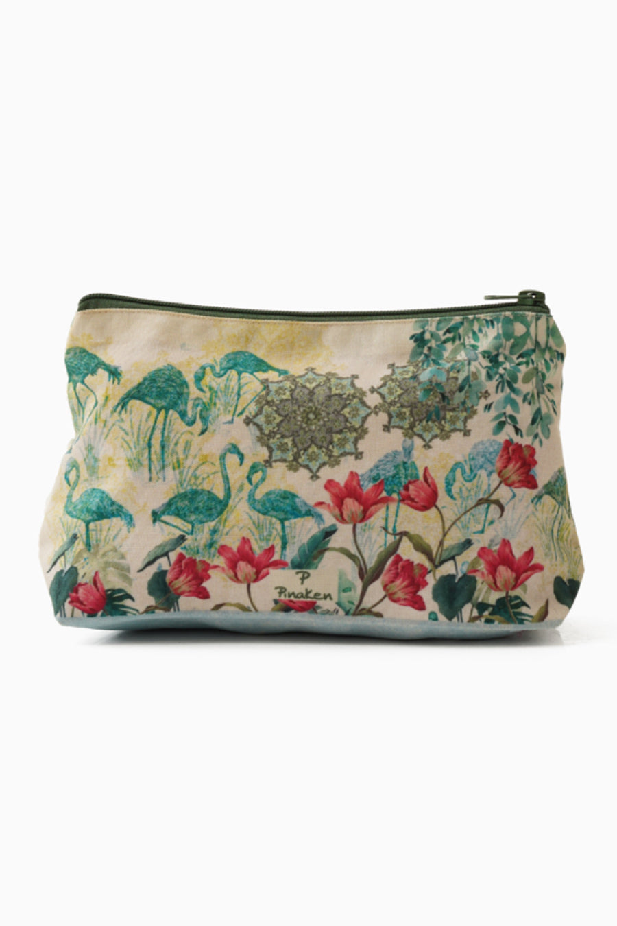 Ethnic Flamingo Cosmetic Bag
