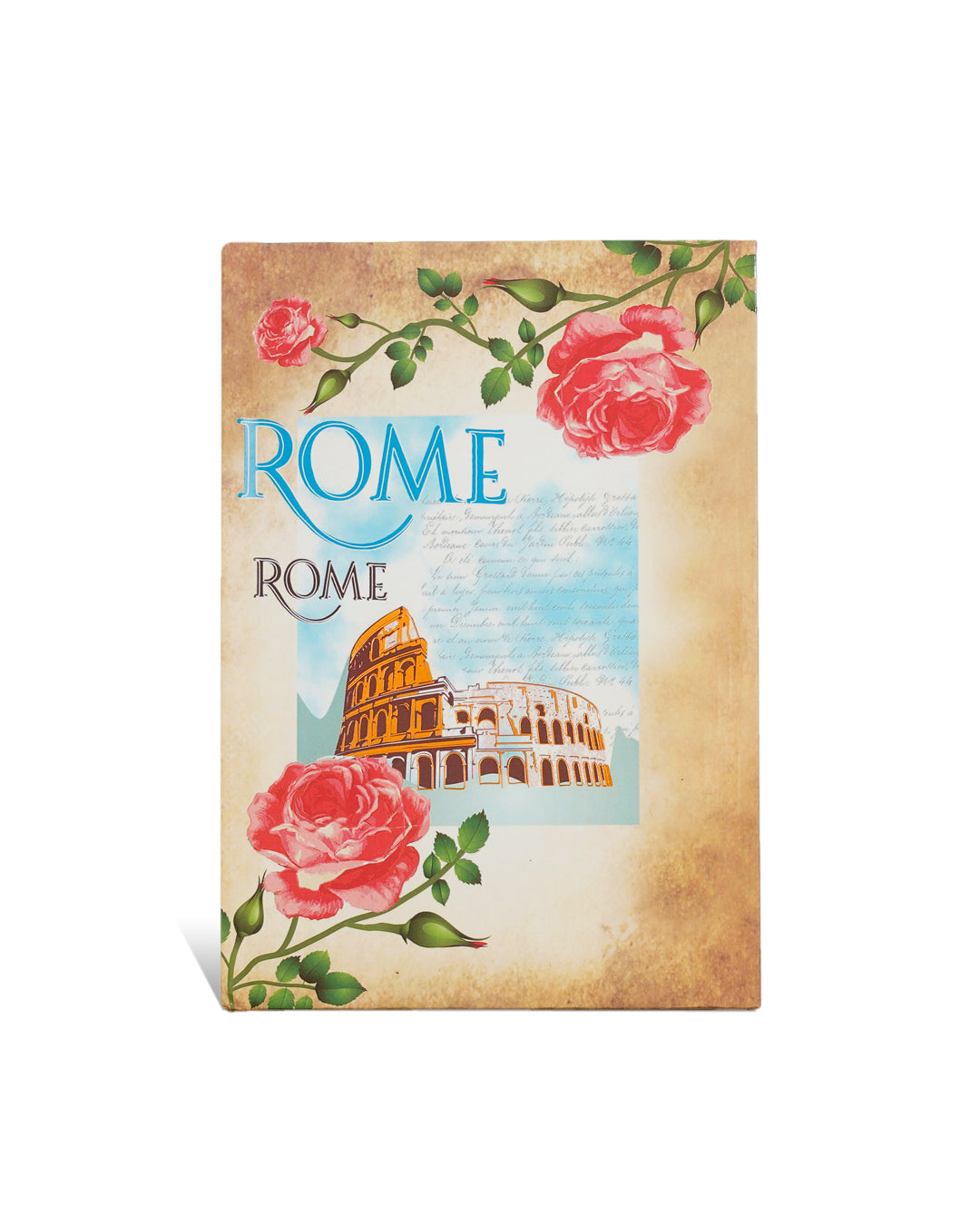 VINTAGE ROME NOTEBOOK 8 X 6 Hand Cover