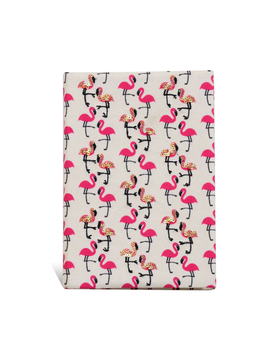 Flamingo Blush Fabric Notebook 8 X 6"