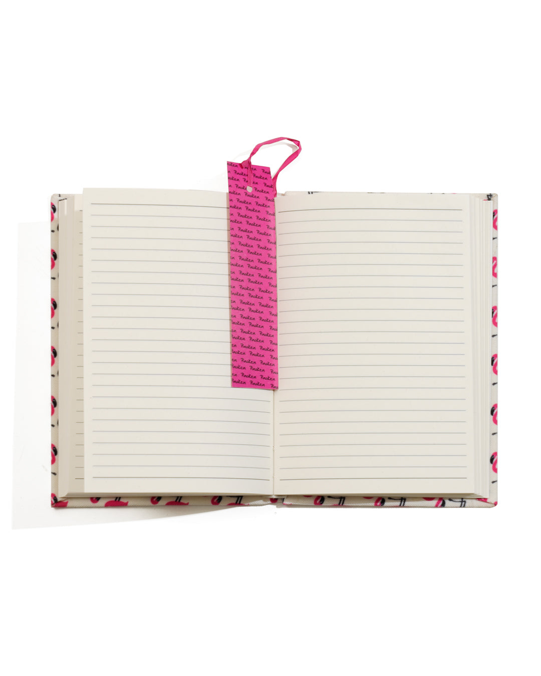 Flamingo Blush Fabric Notebook 8 X 6"