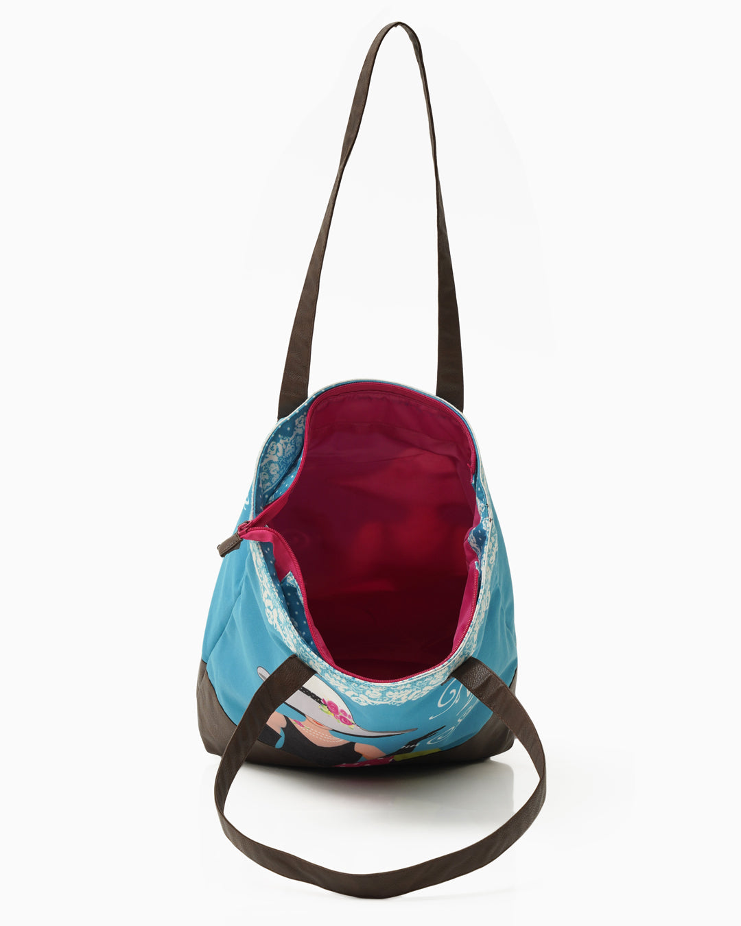 Born To Shop Shoulder Tote Bag With Vegan Leather