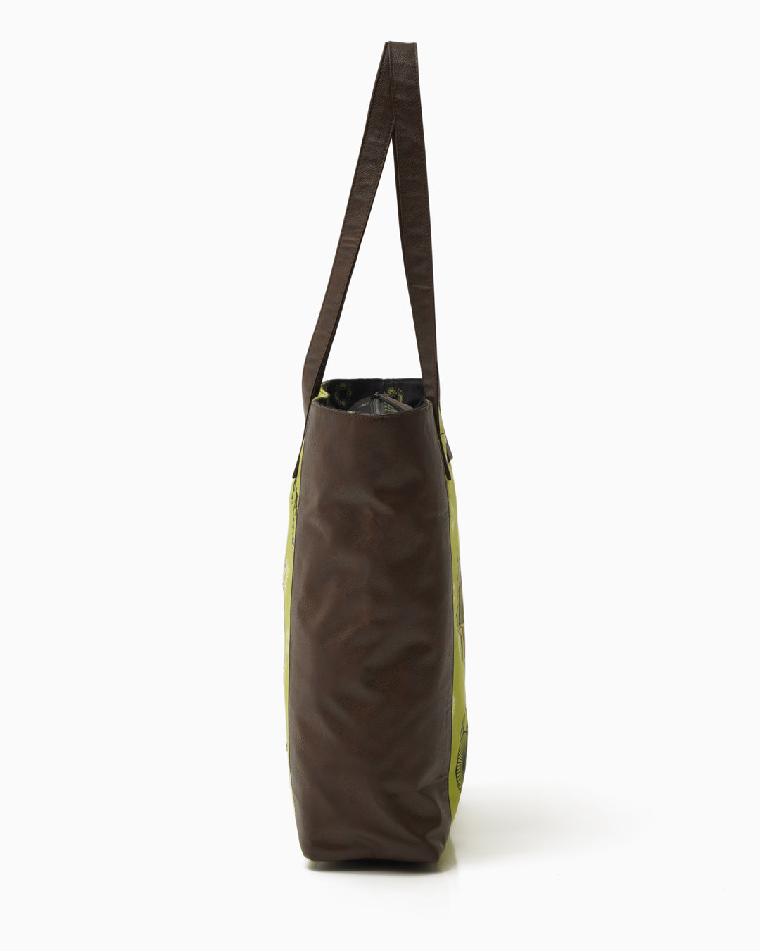 Brain Bridge Cycle with Vegan Leather Handle Tote Bag