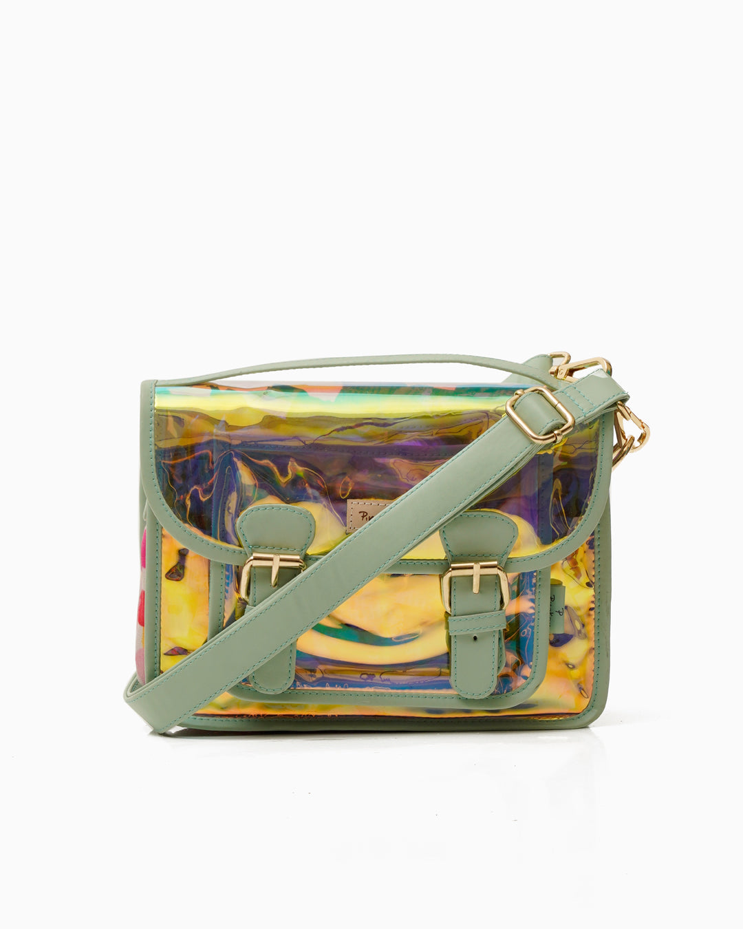 Bubbles Holographic Sling Bag
