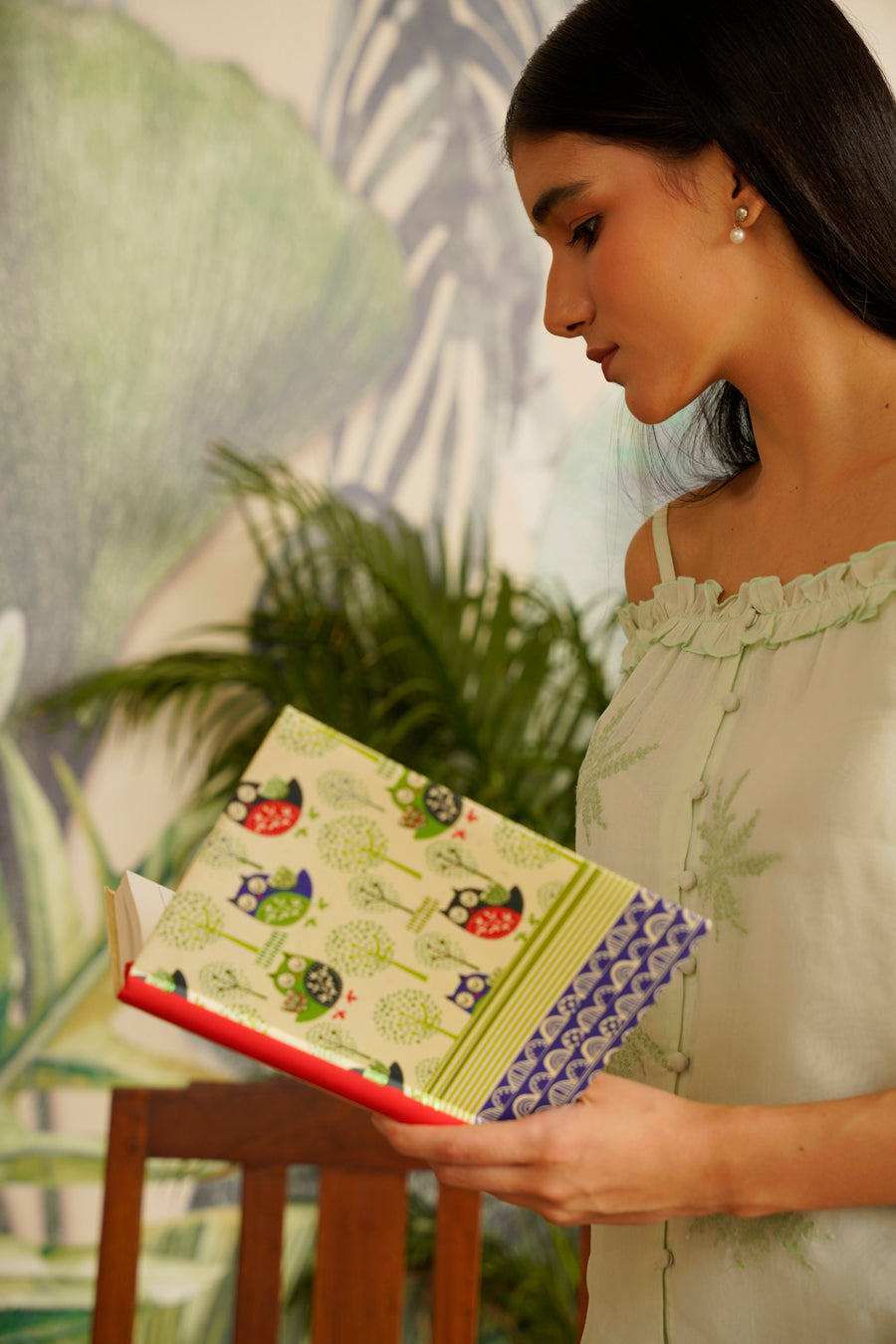 SLEEPY OWLS NOTEBOOK 8 X 6 SOFT COVER