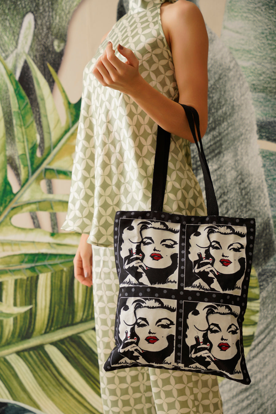 Lady Monroe, Meow, Hollywood Divas Tote Bags Set Of 3