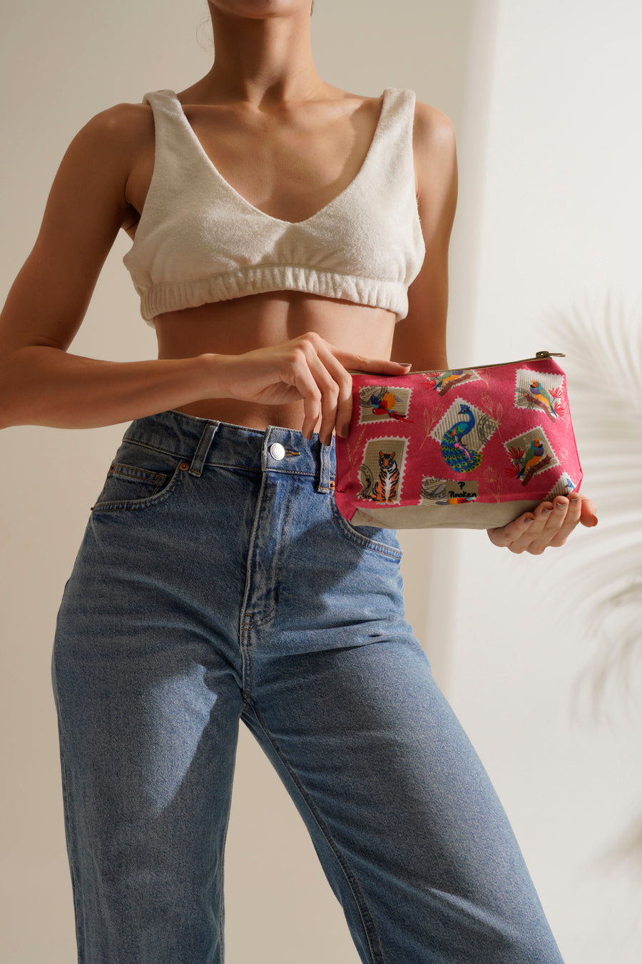 Jungle Stamp Cosmetic Bag