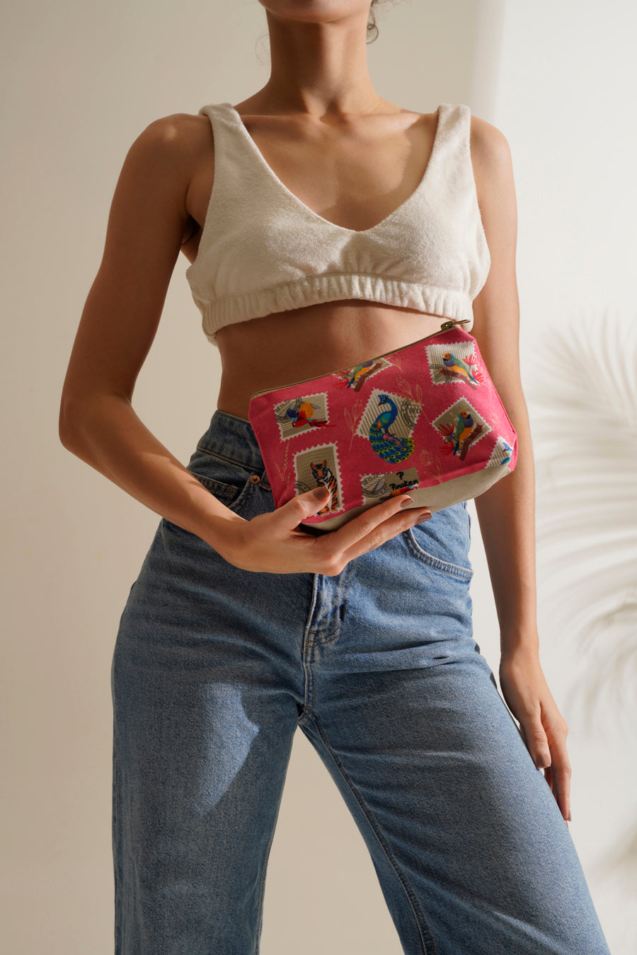 Jungle Stamp Cosmetic Bag