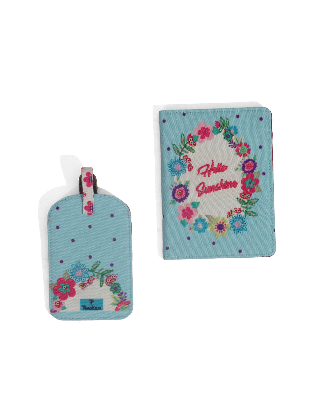 HELLO SUNSHINE Passport Holder & LUGGAGE TAG SET OF 2