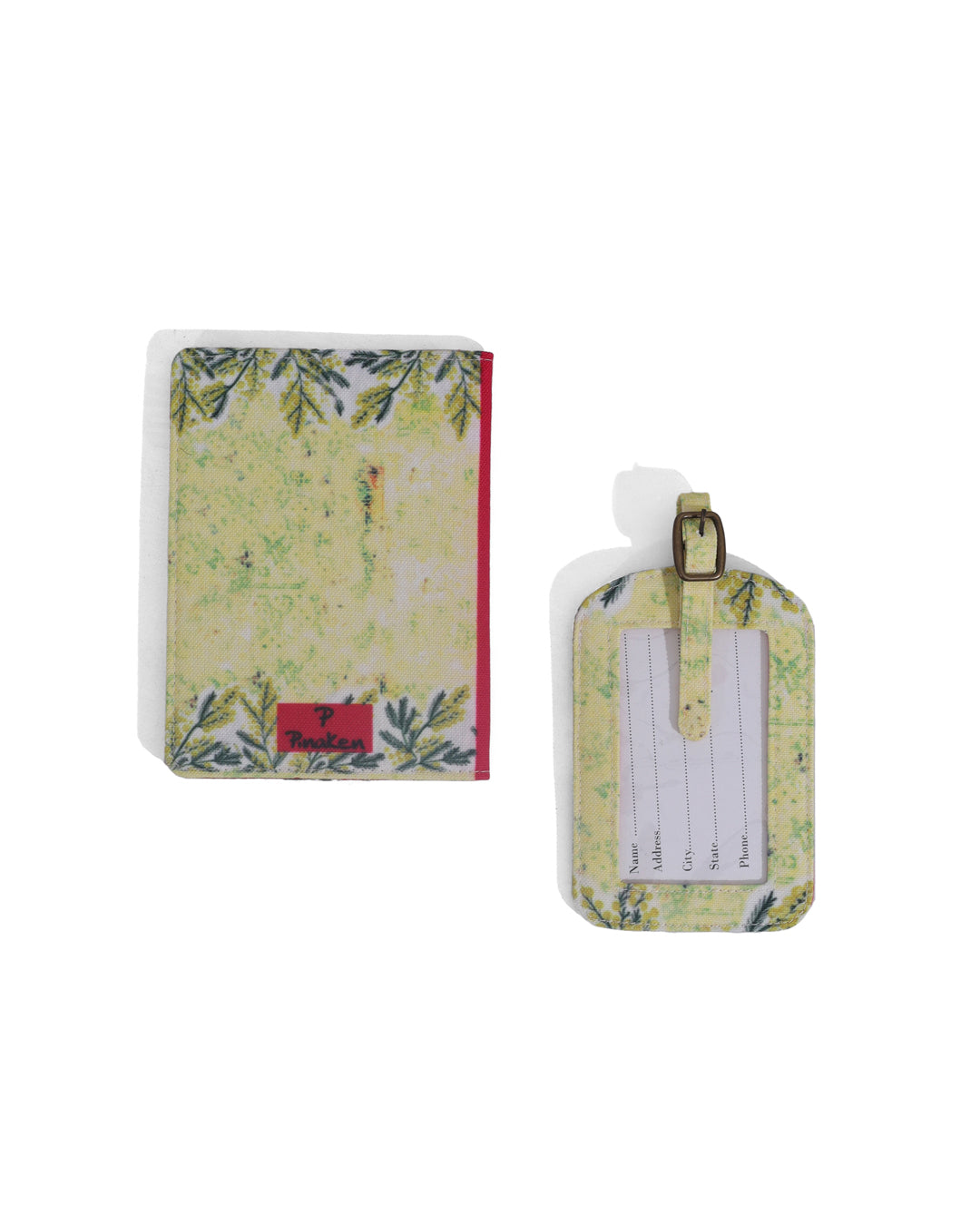 Tropical Elephant Passport And One Luggage Tag Combo