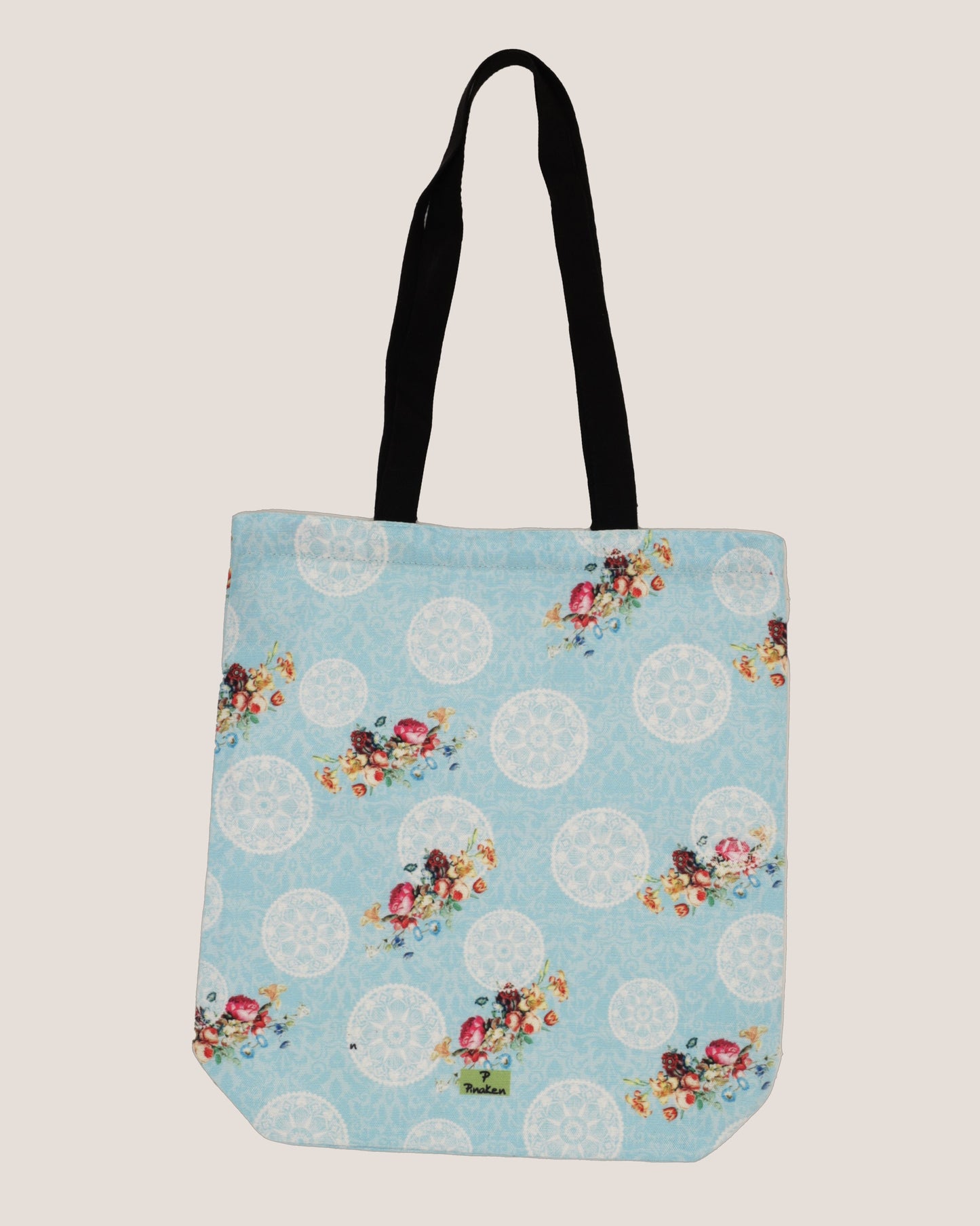 PEACOCK FENCE NIWAD HANDLE TOTEBAG