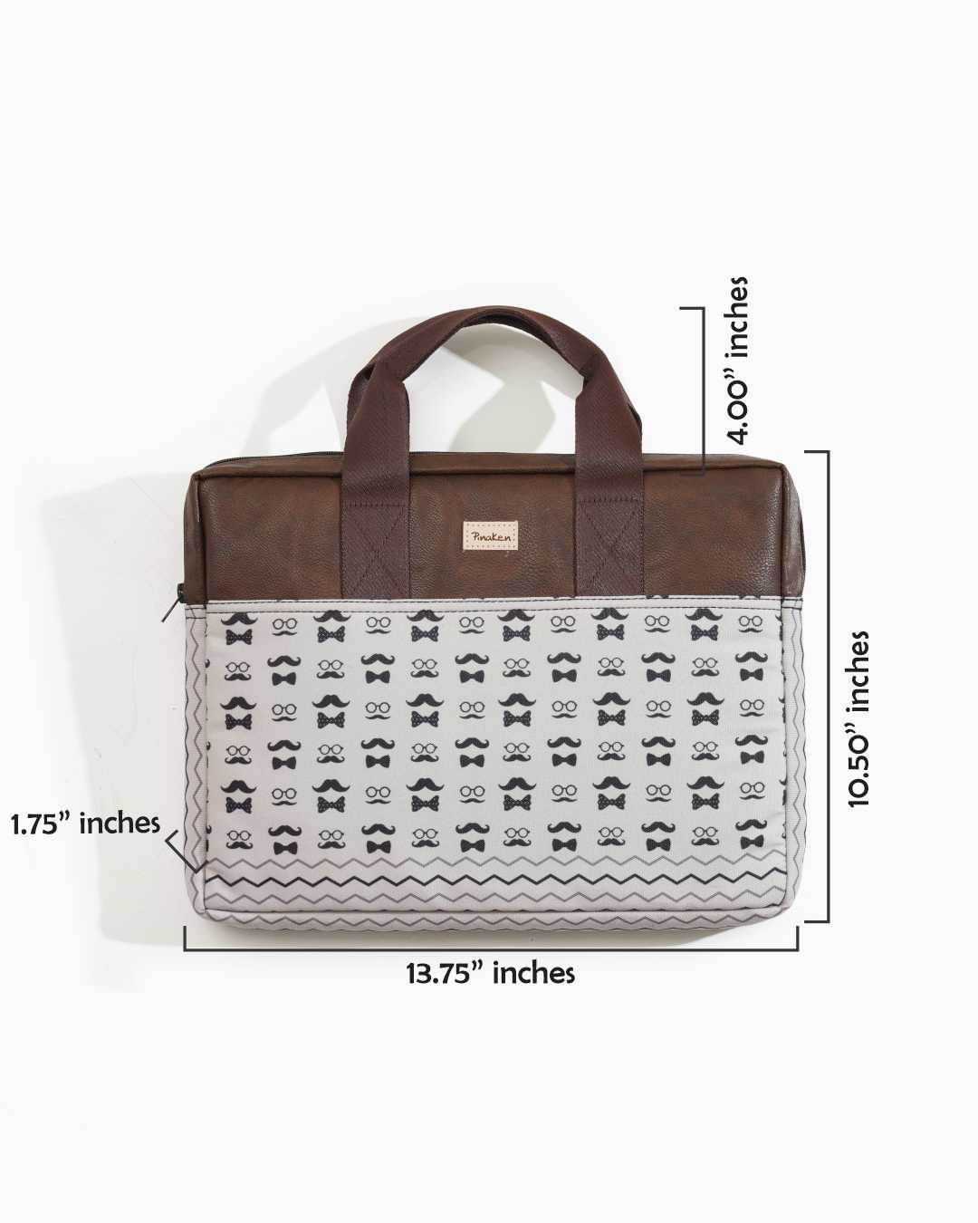 Bow & Moustache Laptop Sleeve Bag