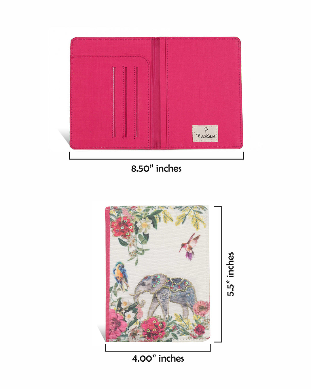 TROPICAL ELEPHANT PASSPORT HOLDER