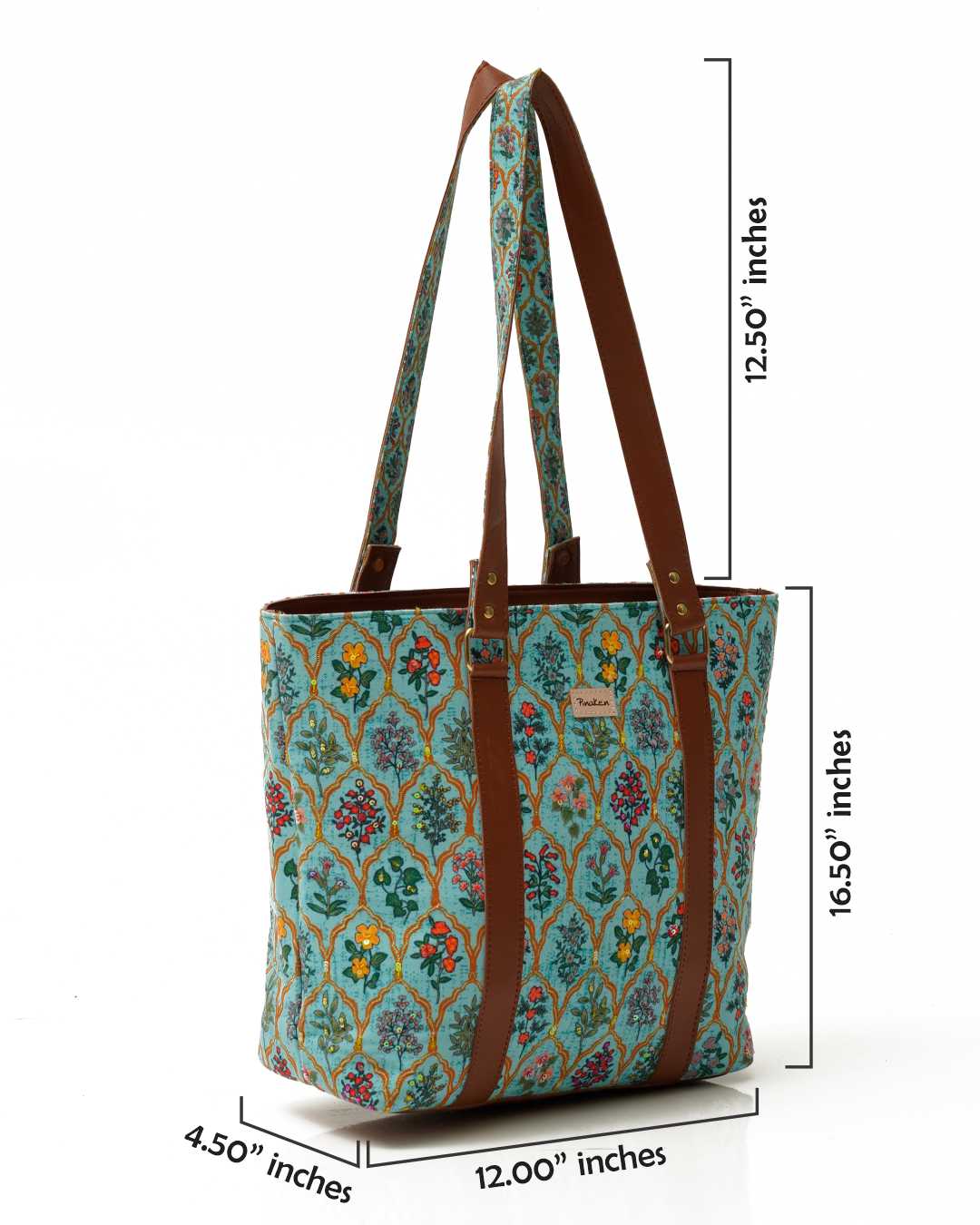 Moroccan Floral Office Tote Bag