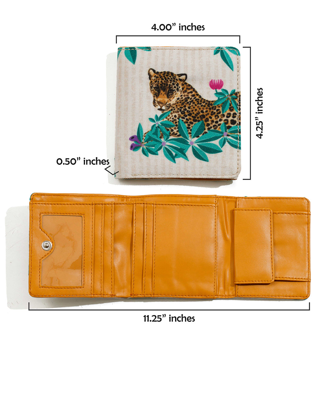 Savanna Leopard Wallet 2 Fold