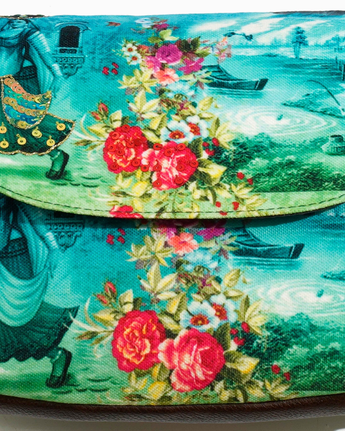 Traditional Rose Mesenger Sling Bag