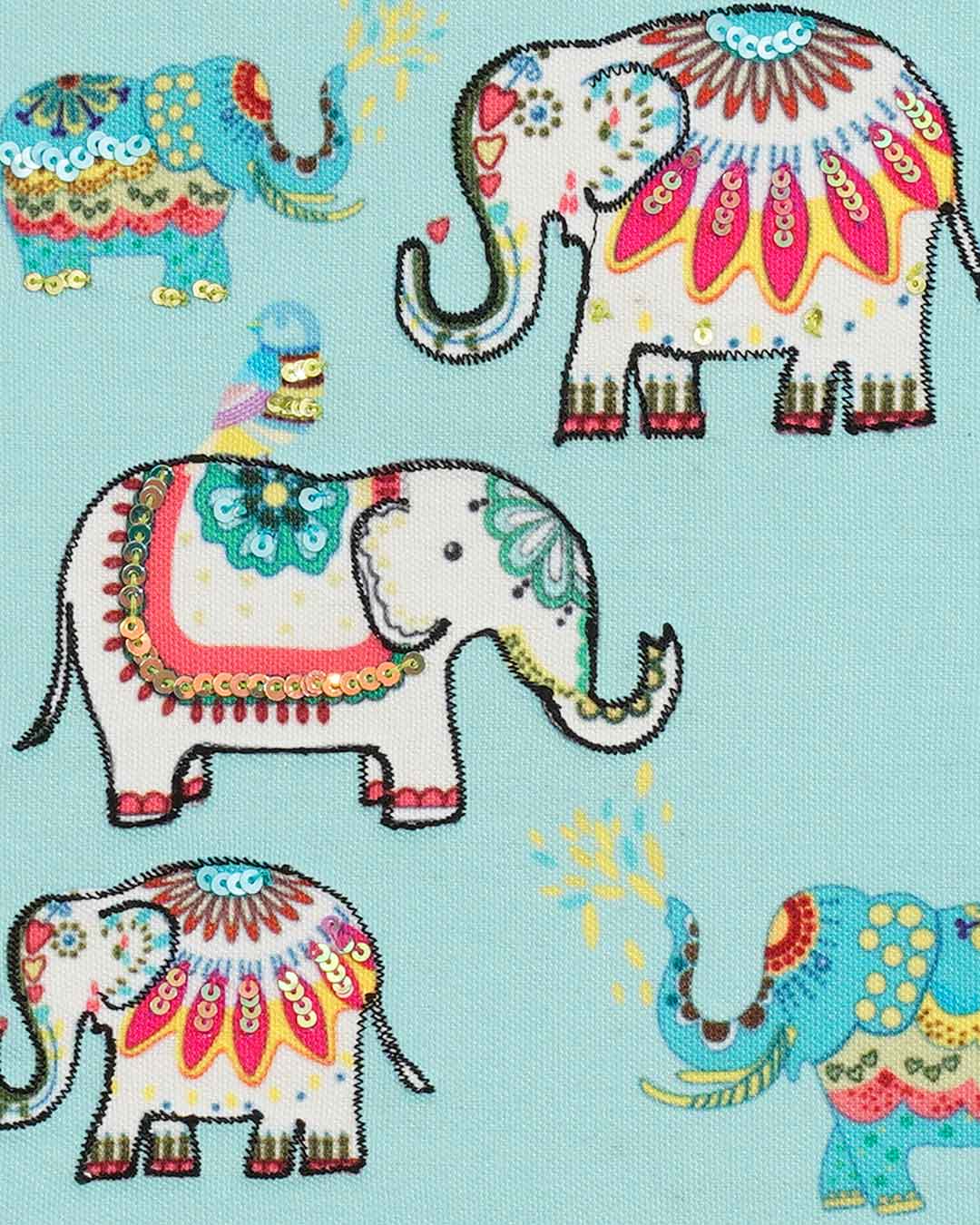 Jumbo Trunk Fabric Notebook 8 X 6"