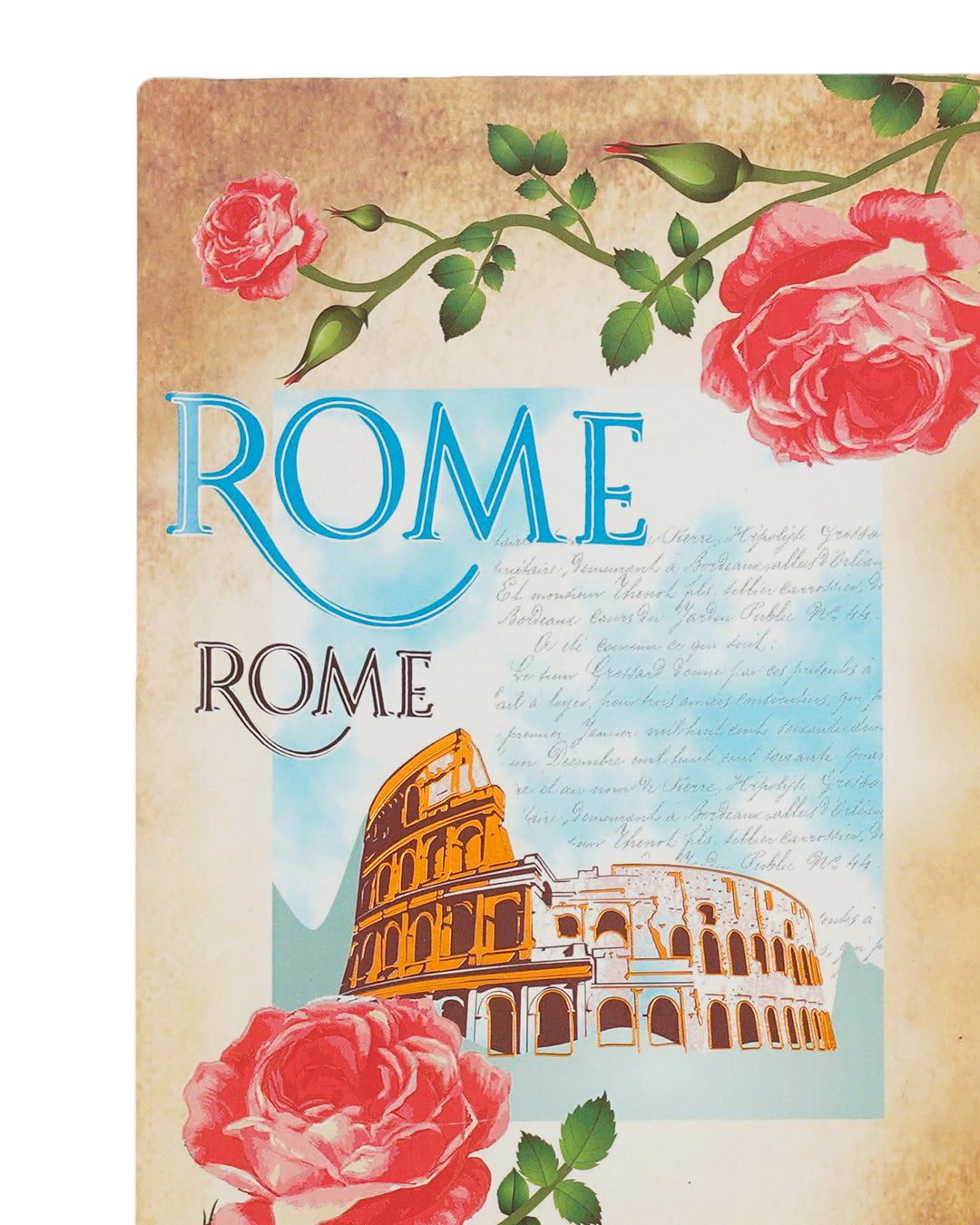 VINTAGE ROME NOTEBOOK 8 X 6 Hand Cover