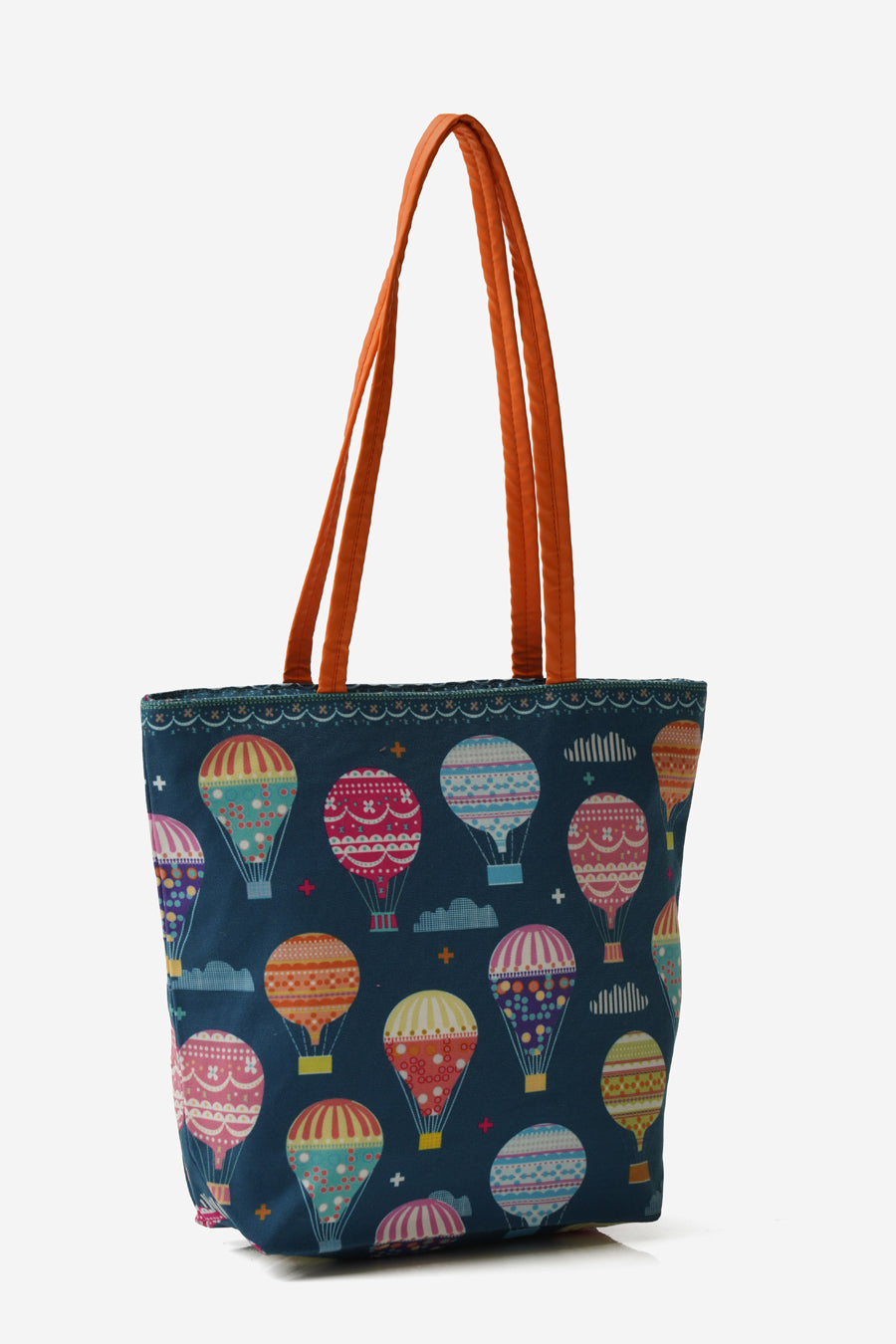 High on Happiness Shoulder Tote Bag with Vegan Leather
