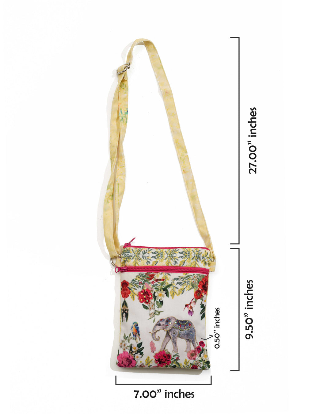 Tropical Elephant Sling Bag