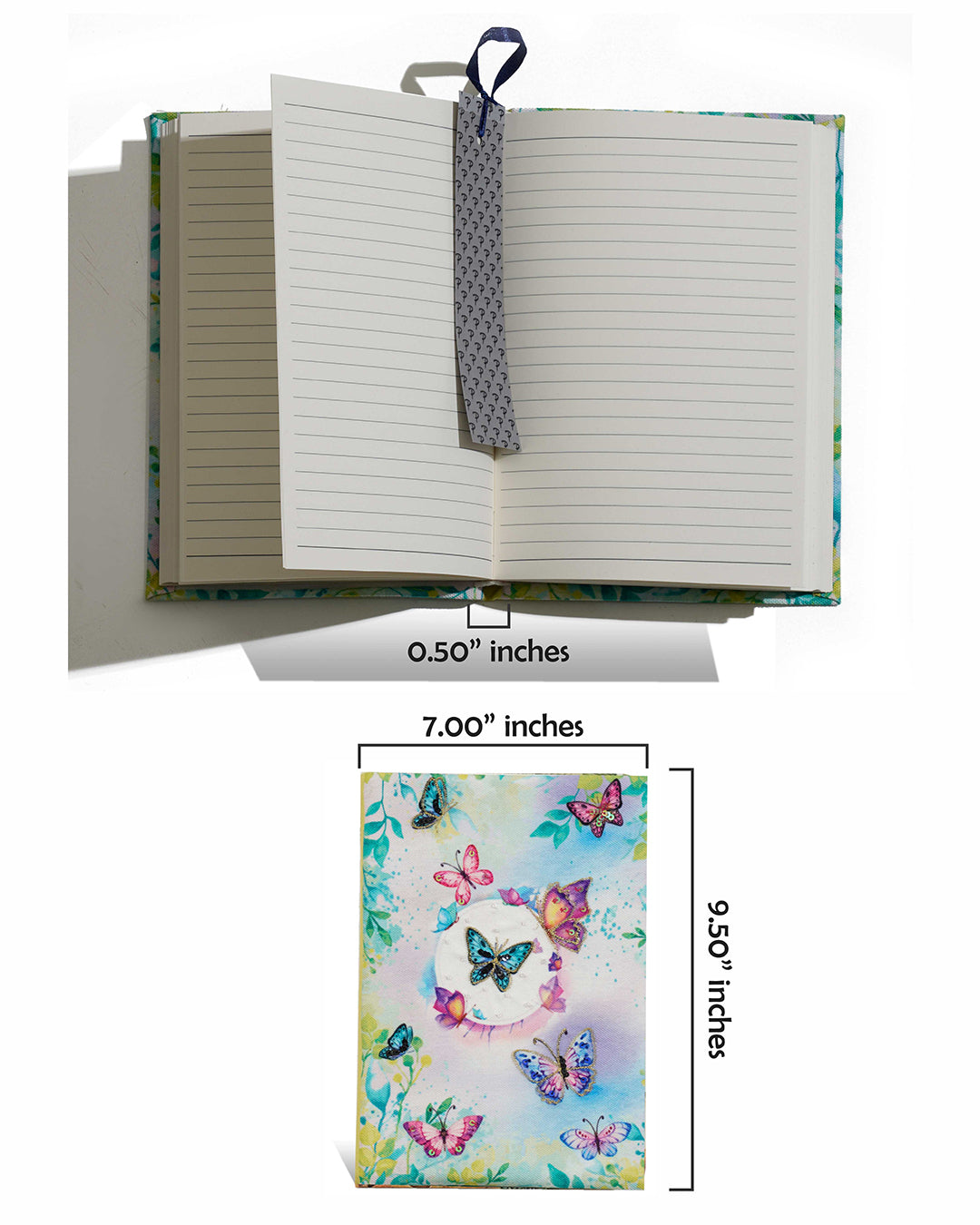Papilio Fabric Notebook 8 X 6"